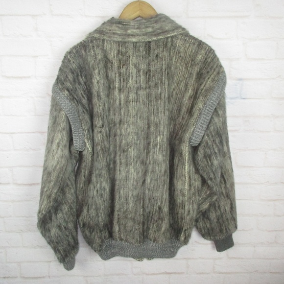 Vintage Wool Tweed 2 in One Zip Off Sleeves Coat - Picture 7 of 8